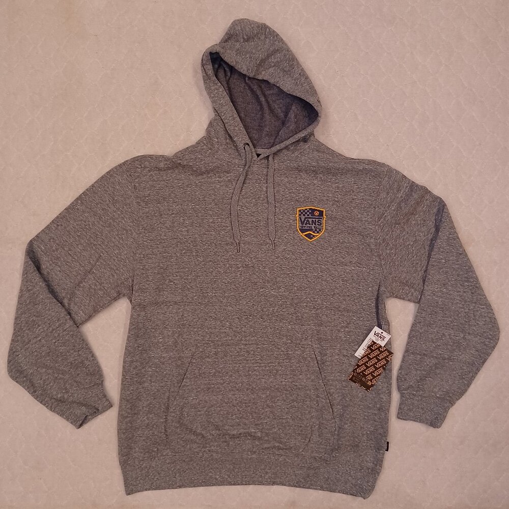 Vans Men's Large Off The Wall Hoodie Sweatshirt Gray VN000HVP4OU